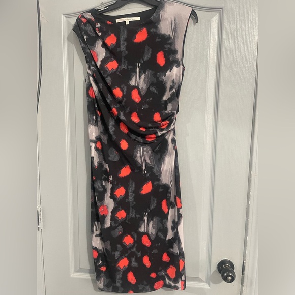 RACHEL Rachel Roy Black and Red Patterned Dress size S - Picture 1 of 4
